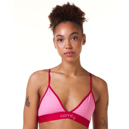 Pink Seamless Strap Bralette Performance